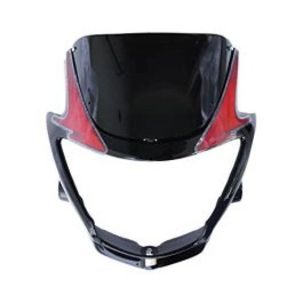 Head Light Mask Compatible Compatible For Hero Glamour Asfs 2010 Bk-red