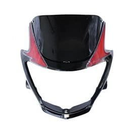 Head Light Mask Compatible Compatible For Hero Glamour Asfs 2010 Bk-red