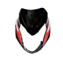 Head Light Mask Compatible Compatible For Hero Glamour I3s (2018) Bk-red