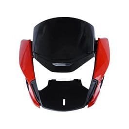 Head Light Mask Compatible Compatible For Hero Passion Pro Bs-6 2020 S.red