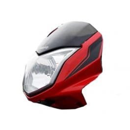 Head Light Mask Compatible Compatible For Hero Splendor Ismrt Bk-red