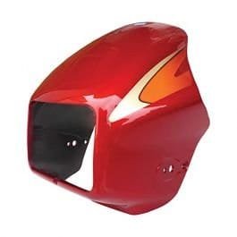 Head Light Mask Compatible Compatible For Hero Splendor Plus New Model A/w Red