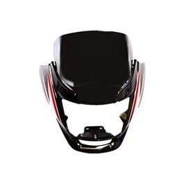 Head Light Mask Compatible Compatible For Hero Super Splendor Latest Bk.red