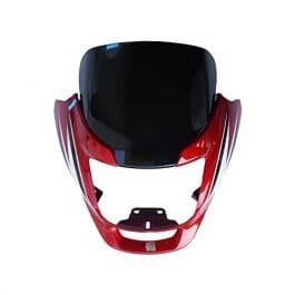 Head Light Mask Compatible Compatible For Hero Super Splendor Latest Red