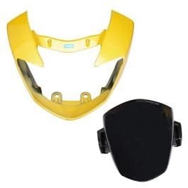 Head Light Mask Compatible Compatible For Tvs Apache Yellow