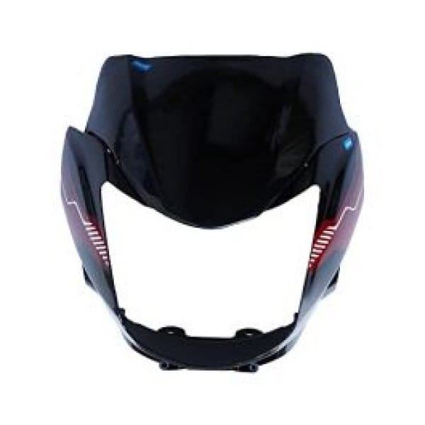 Head Light Mask Compatible Compatible For Tvs Phoenix Bk-red