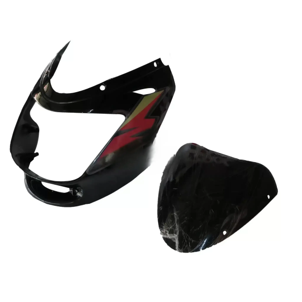 Head Light Visor/mask-bajaj Caliber 115 Black (red Stk)