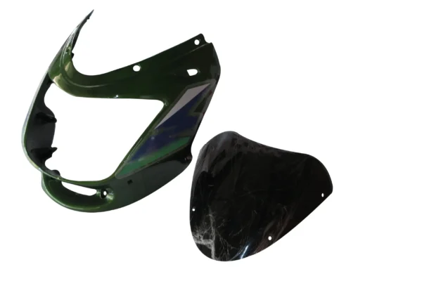 Head Light Visor/mask-bajaj Caliber 115 Huda Baba Green
