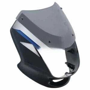 Head Light Visor/mask-bajaj Ct-100 Deluxe Black (blue Stk)