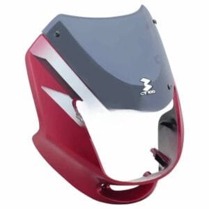 Head Light Visor/mask-bajaj Ct100 Deluxe Red