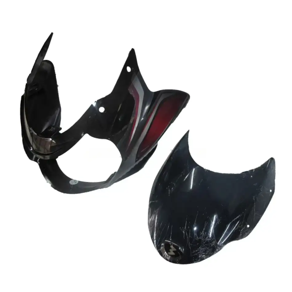 Head Light Visor/mask-bajaj Discover 100cc (3d Type) Black (purple Stk)