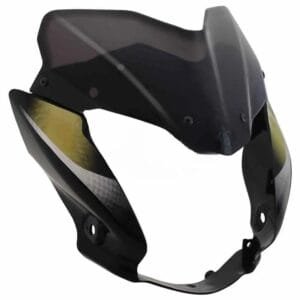 Head Light Visor/mask-bajaj Discover 100m Black (golden Stk)