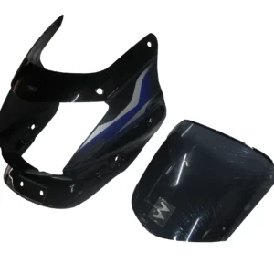 Head Light Visor/mask-bajaj Platina Black (blue Stk)