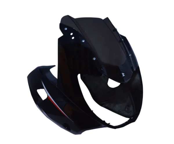Head Light Visor/mask-bajaj Pulsar 220 Ug-2 Black (white Stk) (graphics Version 2015)