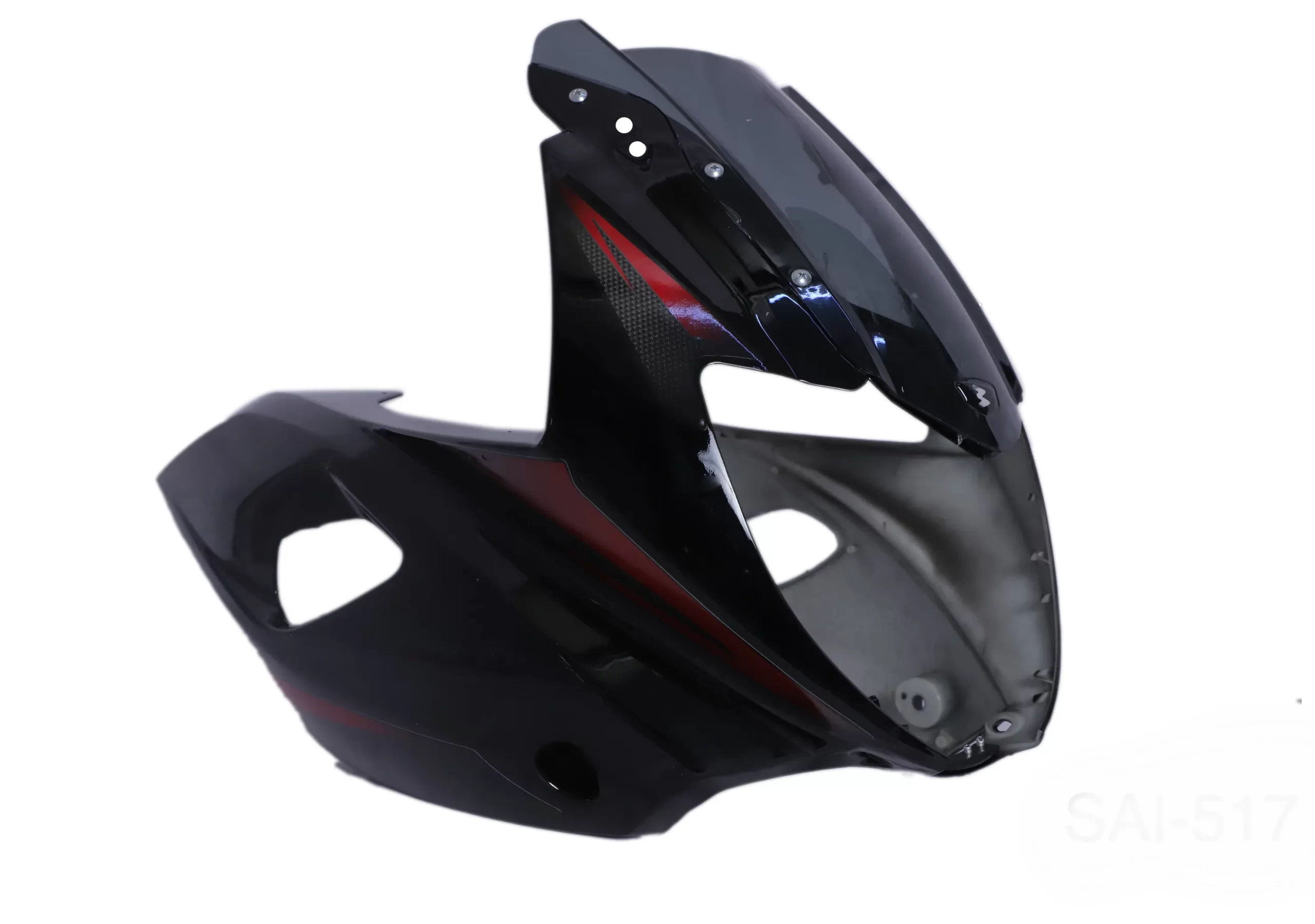 Head Light Visor/mask-bajaj Pulsar 220cc F Black/red