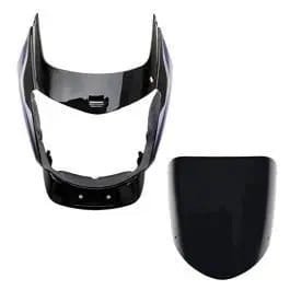 Head Light Visor Mask Compatible For Bajaj Platina 125cc Bk-blue
