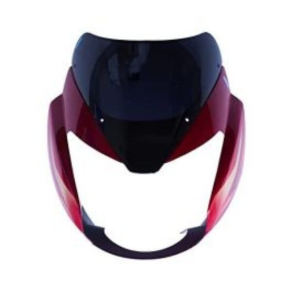 Head Light Visor Mask Compatible For Bajaj Pulsar Ug7/8 Red