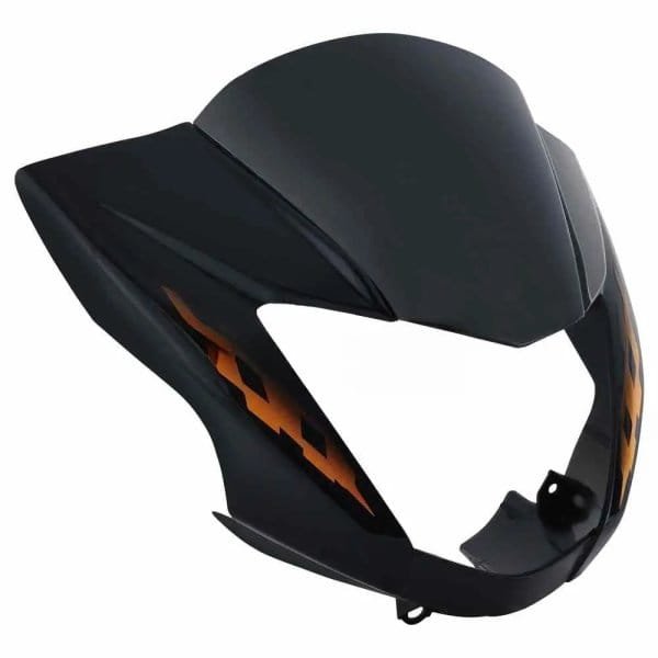 Head Light Visor/mask-hero Glamour Latest N/m (type-4) Black (orange Stk)
