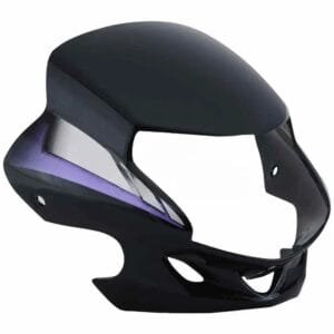 Head Light Visor/mask-hero Hf Deluxe Black (blue Stk)
