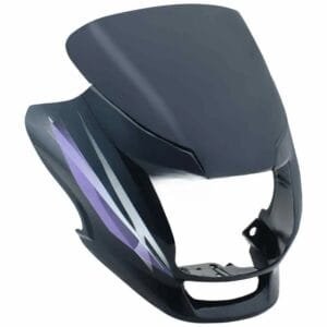 Head Light Visor/mask Hero Honda Super Splendor Latest (type 2)black (purple Stk)