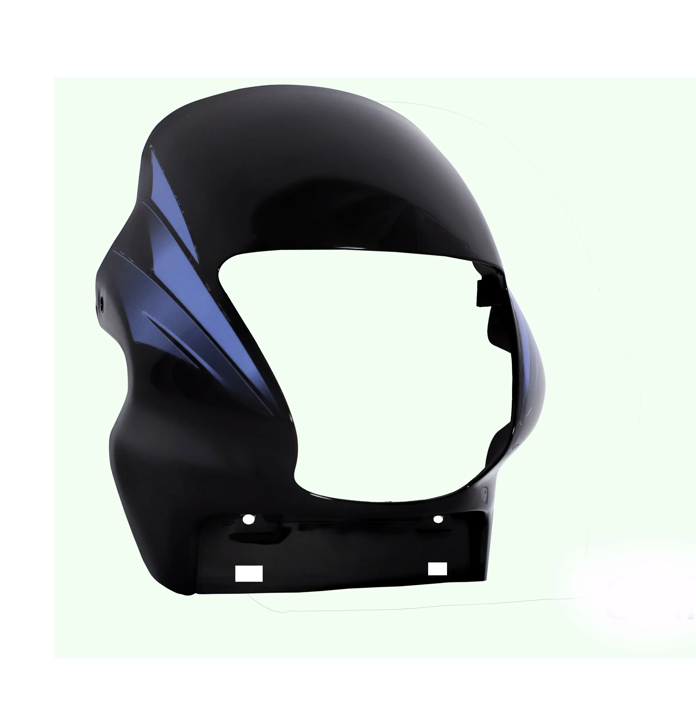 Head Light Visor/mask-hero Passion Plus Latest Black (blue Stk)