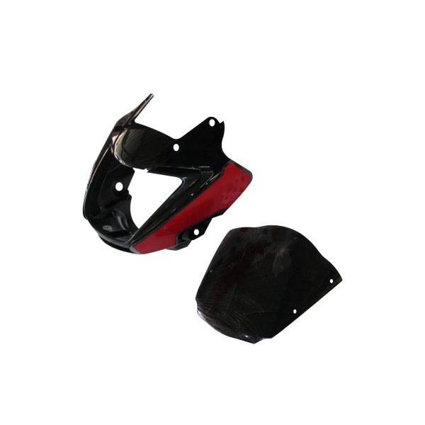 Head Light Visor/mask-hero Splendor I-smart Black (red Stk)