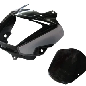 Head Light Visor/mask-hero Splendor I-smart Black (silver Stk)