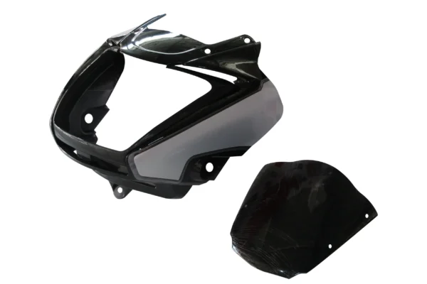 Head Light Visor/mask-hero Splendor I-smart Black (silver Stk)
