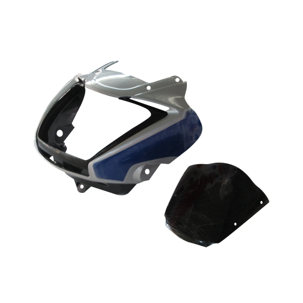 Head Light Visor/mask-hero Splendor I-smart Silver-blue Bike