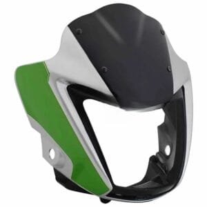 Head Light Visor/mask-hero Splendor I-smart Silver-green Bike
