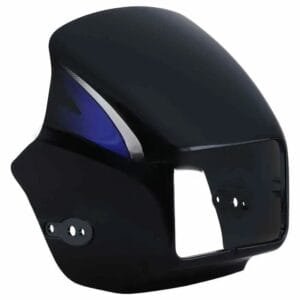 Head Light Visor/mask-hero Splendor Plus N/m (new Graphics) Black (blue Stk)