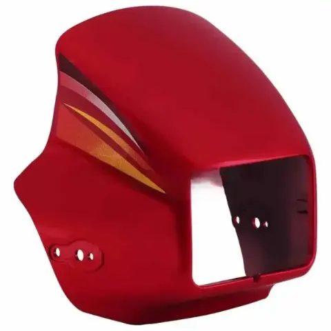 Head Light Visor/mask-hero Splendor Pro (black Alloy Wheels) Red