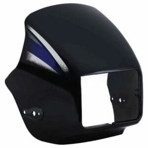 Head Light Visor/mask-hero Splendor Pro (new Graphics) Black (blue Stk)