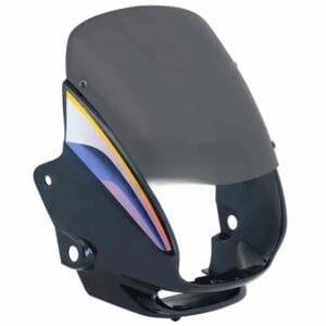 Head Light Visor/mask-hero Super Splendor Black (blue Stk)