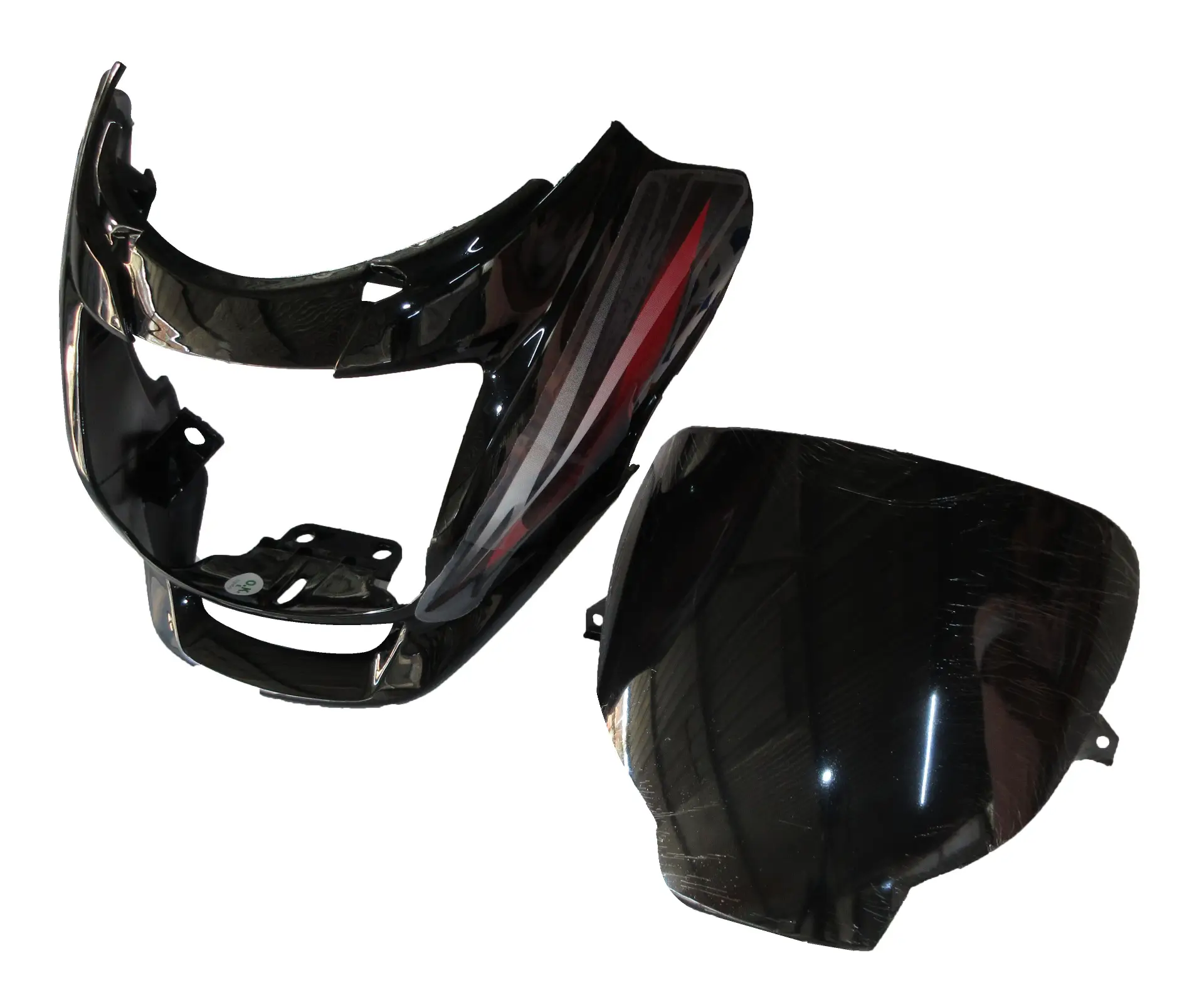 Head Light Visor/mask-hero Super Splendor Latest (type 2) Black (red Stk)