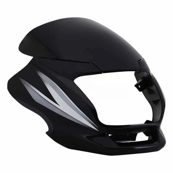 Head Light Visor/mask-hero Super Splendor Latest (type-3) Black (grey Stk)