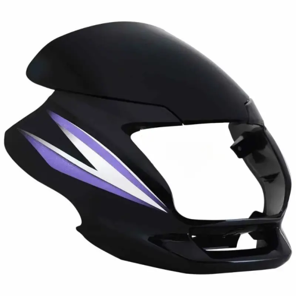 Head Light Visor/mask-hero Super Splendor Latest (type-3) Black (purple Stk)
