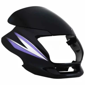 Head Light Visor/mask-hero Super Splendor Latest (type-3) Black (purple Stk)