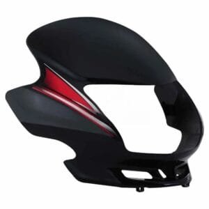 Head Light Visor/mask-honda Dream Yuga N/m Black (red Stk)