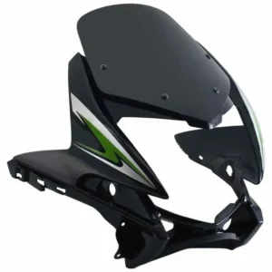 Head Light Visor/mask-honda Stunner Black (green Stk)