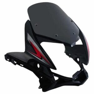 Head Light Visor/mask-honda Stunner Black (red Stk)