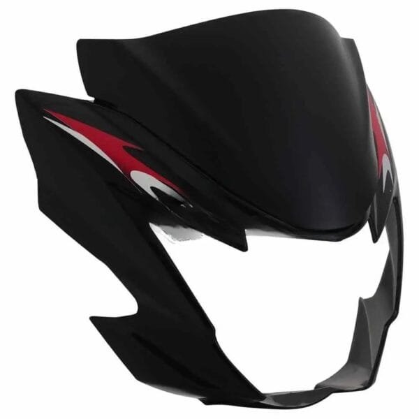 Head Light Visor/mask-suzuki Hayate Black (red Stk)