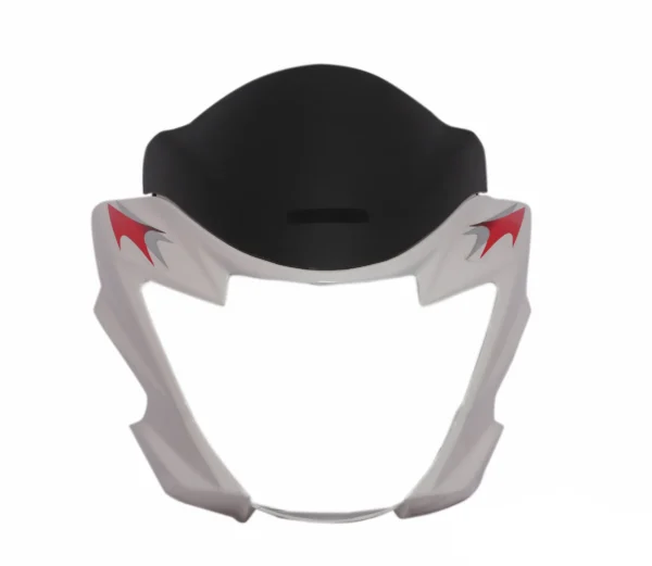 Head Light Visor/mask-suzuki Hayate White