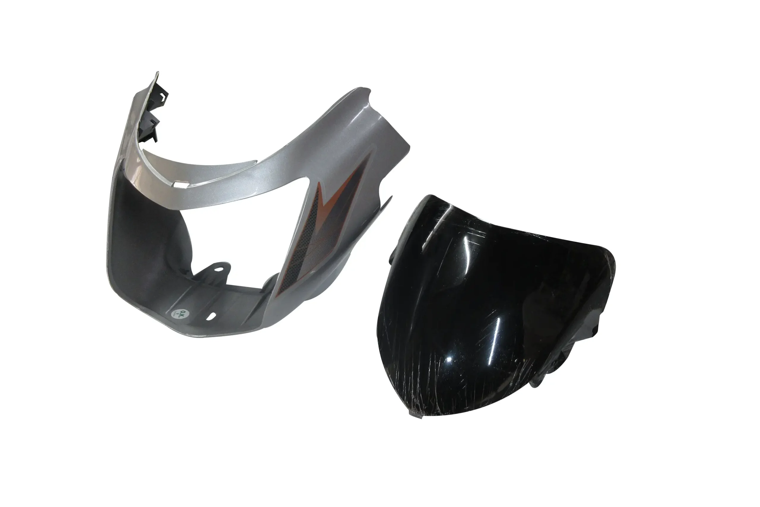 Head Light Visor/mask-tvs Star City N/m Silver