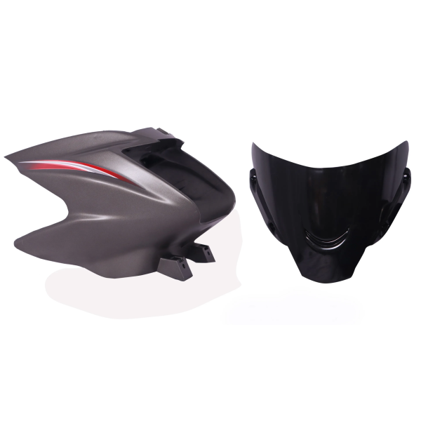 Head Light Visor/mask-tvs Star City Plus Titanium Grey