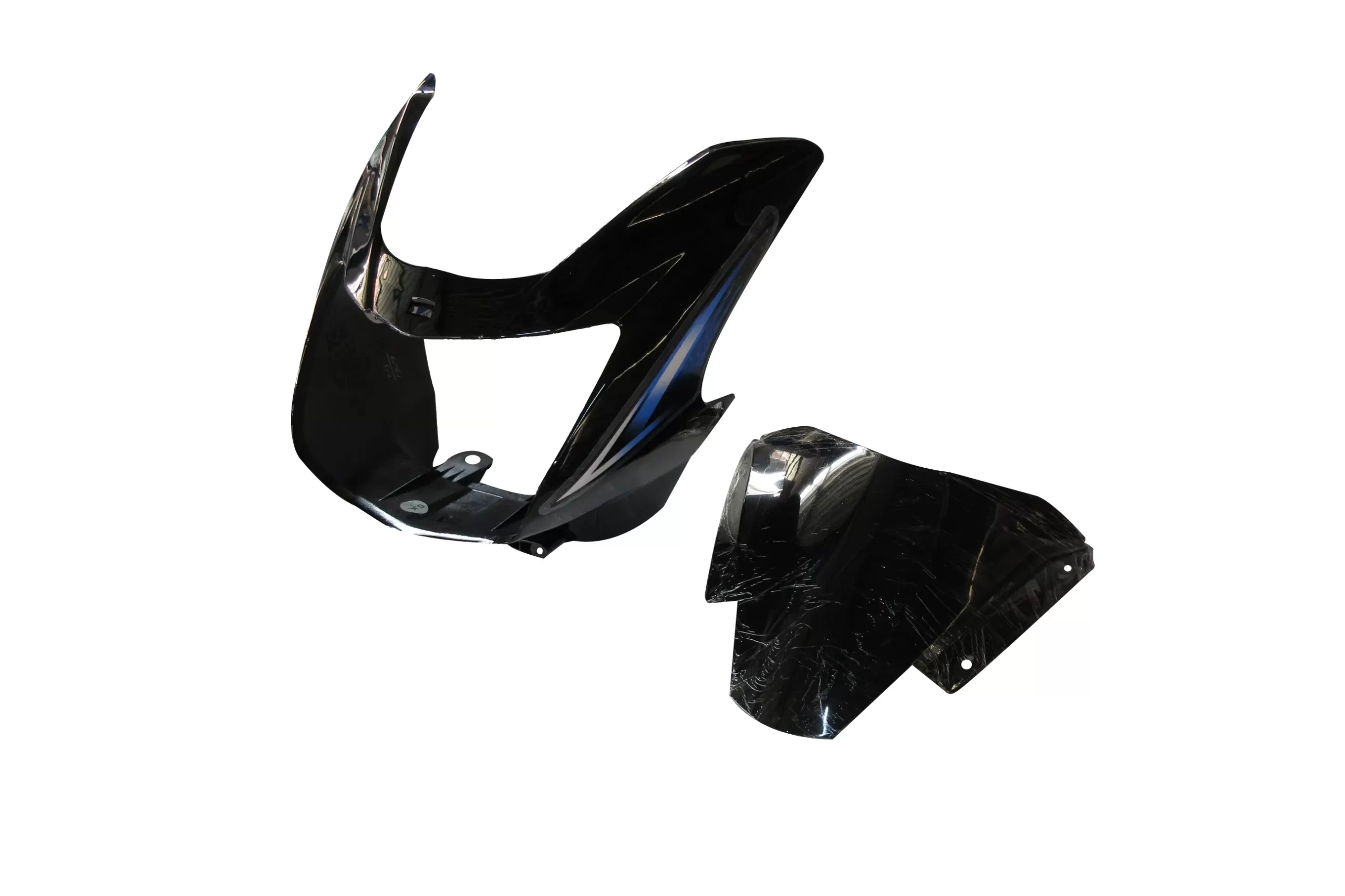 Head Light Visor/mask-tvs Star Cvti 110 Cc N/m Black (blue Stk)