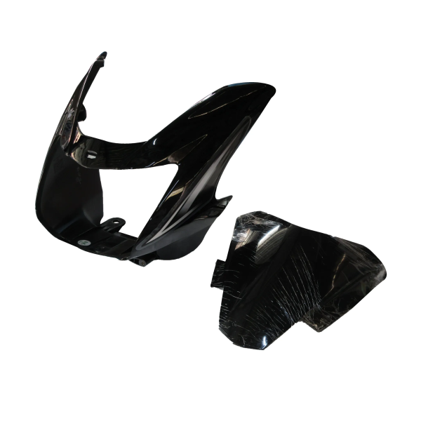 Head Light Visor/mask-tvs Star Cvti 110 Cc N/m Black (silver Stk)