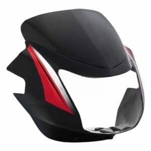 Head Light Visor/mask-tvs Star Cvti 110cc Latest (type-3) Black (red Stk)