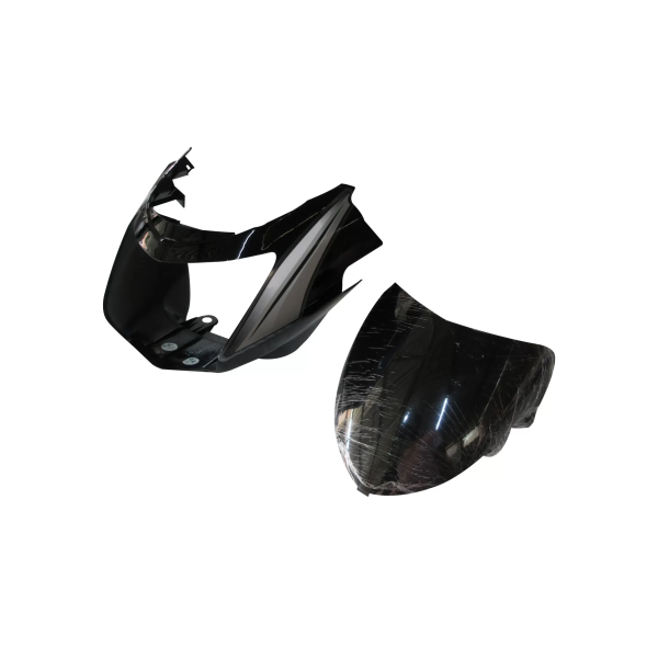 Head Light Visor/mask-tvs Star Cvti 110cc Latest (type-3) Black (silver Stk)