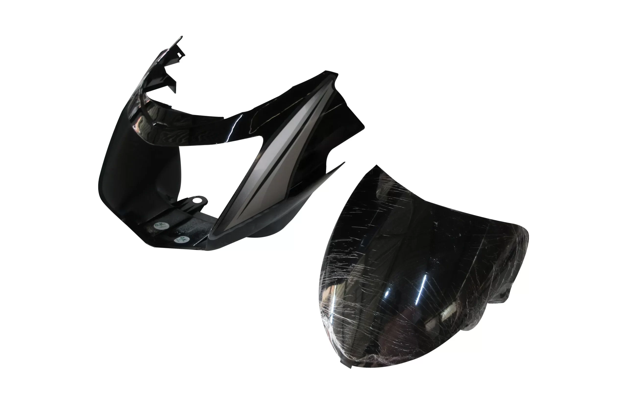 Head Light Visor/mask-tvs Star Cvti 110cc Latest (type-3) Black (silver Stk)